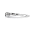 thumbnail image 3 of 14K White Gold Ring Band Wedding Diamond Round , Size 5, 3 of 7