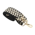thumbnail image 2 of Correa para cámara de poliéster grueso y tejido para el cuello y el hombro, ideal para fotografía al aire libre, color negro, dorado y blanco., 2 of 14