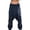 a-336Dark Blue73, variant on Womens Boho Fashion Casual Print Harem Pants With Adjustable Waist Buckle Cargo Pockets For Casual Daily Wear Grey