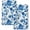 Blue Flower, variant on Pink Gold Marble Kitchen Towels Decorative Set of 2 18 x 26 Inch Rose Pink Modern Hand Towels Soft Absorbent Dish Cloths Bathroom Home Bar Marble Kitchen Decor