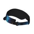 thumbnail image 2 of Daiia Cool Blue Light Wolf Pattern Sport Sun Visor Hats Visor Cap Adjustable Empty Top Baseball Cap Cotton Ball Caps for Women and Men, 2 of 7