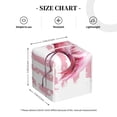 thumbnail image 4 of Gukieu Flamingo Print Leather Tissue Box, PVC Waterproof Velcro Opening and Closing Square Tissue Box Holder, Suitable for Home and Office Decoration, 4 of 7