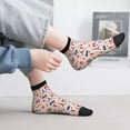 thumbnail image 4 of Salouo Paris Pattern Unisex Middle Tube Socks,Middle-Finger Knee High Socks Over The Calf Tube Stocking Crew Stockings for Women and Men Tube Socks, 4 of 8