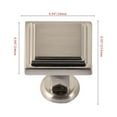 thumbnail image 5 of Utopia Alley Valetta Cabinet Ring Pull Knob - Decorative Cabinet Drop Pull Knobs for Cabinets and Drawers - Vintage Cabinet Hardware with Hand Finished Brushed Nickel - Metal Drawer Pull Knobs 0.94", 5 of 8