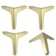 thumbnail image 1 of Patas de sofá de hardwarepatas de gabinete de hierroPatas de gabinete triangularespatas de muebles de metaltres puntas doradasalto 135mmoro, 1 of 1