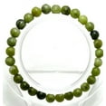thumbnail image 3 of K-KED Green New Jade Smooth Round Natural Gemstone Beads Healing Energy Bracelet-6mm, 3 of 6