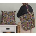 thumbnail image 5 of Soimoi Silk Fabric Leaves & Floral Artistic Decor Fabric Printed Yard 42 Inch Wide, 5 of 5