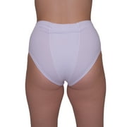 Underworks Vulvar Varicosity and Prolapse Support Panty with Groin Compression Bands. White - Small