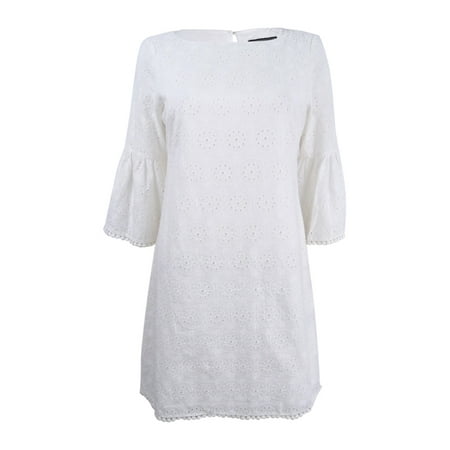 UPC 828659538220 product image for Jessica Howard Women's Petite Bell-Sleeve Cotton Eyelet Dress | upcitemdb.com