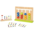 thumbnail image 1 of TOOKYLAND Wooden Slide Puzzle Board - 18pcs - Colour Matching Logic Game with Pattern Cards, Ages 3+, 1 of 9