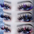 thumbnail image 4 of Pestañas Glamnetic, Pestañas con Color, Pestañas de Visón, Pestañas para Extensiones de Pestañas de Maquillaje - 3 Pares, 4 of 5