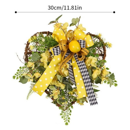 

Clearance!!Hotaey Imitation Plant Home Spring Decoration Pendant Lemon Streamer Peach Heart Pendant (without Lights)