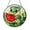 Acrylic 3.5 Inch, variant on Cute Dinosaur With Watermelon Stained Glass Style Suncatcher Window Hanging Decor, Cartoon Style Dinosaur Decorative Glass Panel Art for Kids Room Window Decoration
