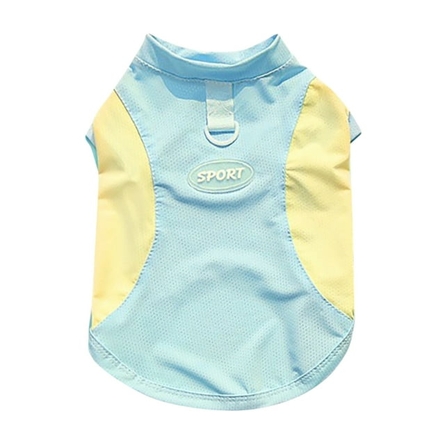 Cool Dog Shirt For Summer Suitable For Small Dogs Breathable Mesh T Shirt Sun Puppy Vest Soft And Light Dog Vest Fashionable T Shirt Cat And Dog Clothes