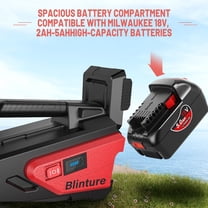 Battery Powered Transfer Pump Compatible with Milwaukee 18V, 2Ah-5Ah Large Battery, Potable Cordless Water Pump, Self-Priming Power Water Pumps, 300GPH 48FT for Boat/RV(Not include Battery)