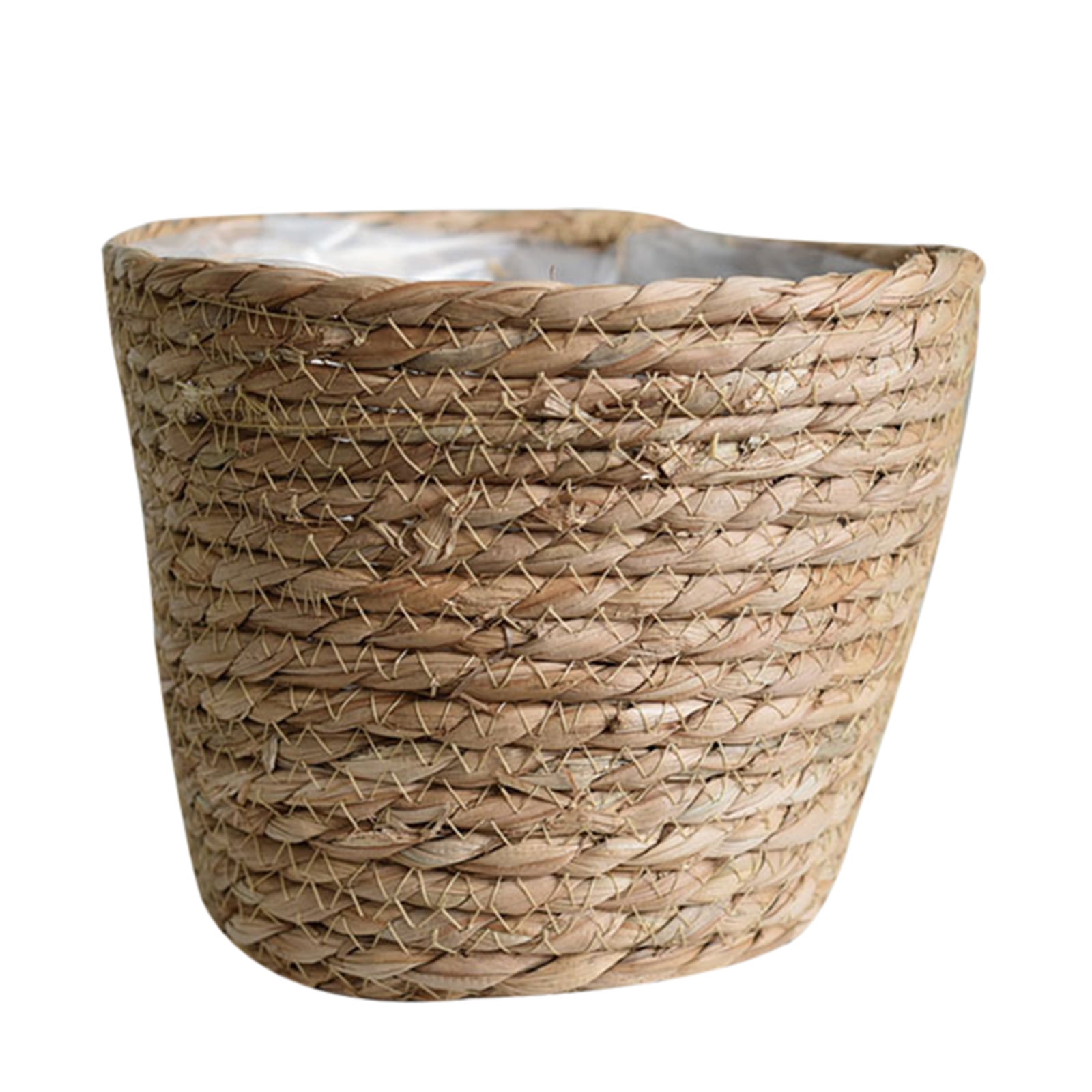 Oasis Valley Cotton Rope Woven Plant Basket Cover For 6 Inch Indoor Planter Pots 