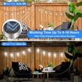 thumbnail image 3 of Luces colgantes solares Bosceos para exteriores, paquete de 12 unidades, impermeables, 3 of 7