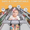 thumbnail image 4 of Funda 2 en 1 para carrito de compras y trona Youpinby, color gris, 4 of 8