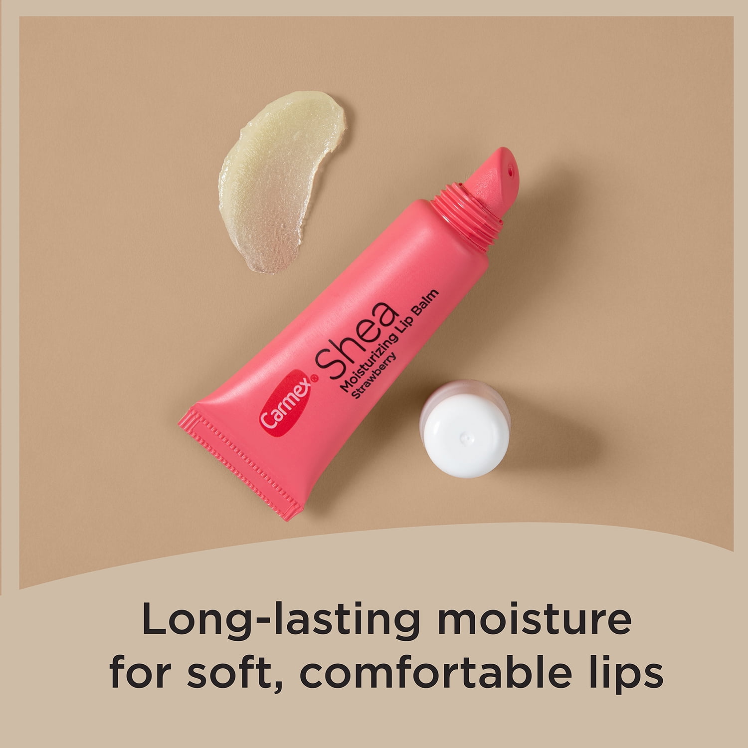 Carmex Shea Moisturizing Lip Balm Trio - Strawberry, Watermelon, Vanilla Bean