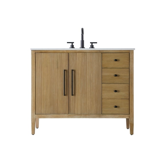 Elegant Lighting VF29642LO Blakely 42" Free Standing Single Basin Vanity Set - Wood