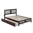 thumbnail image 6 of AFI Tahoe Queen Wood Platform Bed with Headboard Footboard & Twin-XL Trundle, Espresso, 6 of 8