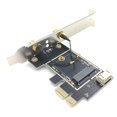 thumbnail image 4 of 5X Tarjeta InaláMbrica NGFF M2 A PCI-e Adaptador Convertidor Bluetooth de Escritorio Pcie con 10 Antenas de CA para AX200 9260AC 8265NGW, 4 of 6