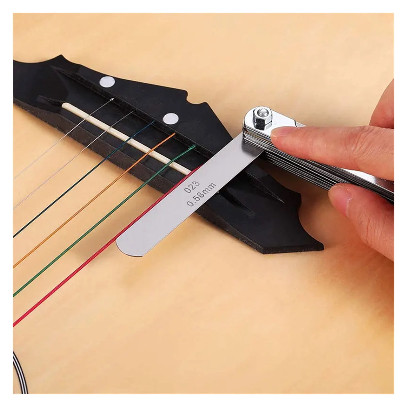 New 32 Blades Feeler Gauge Accuracy 0.04-0.88mm Thickness Gap Gauges Stainless Steel Feeler Metric English units Gap Measuring Tool ,Corrosion-Resistant