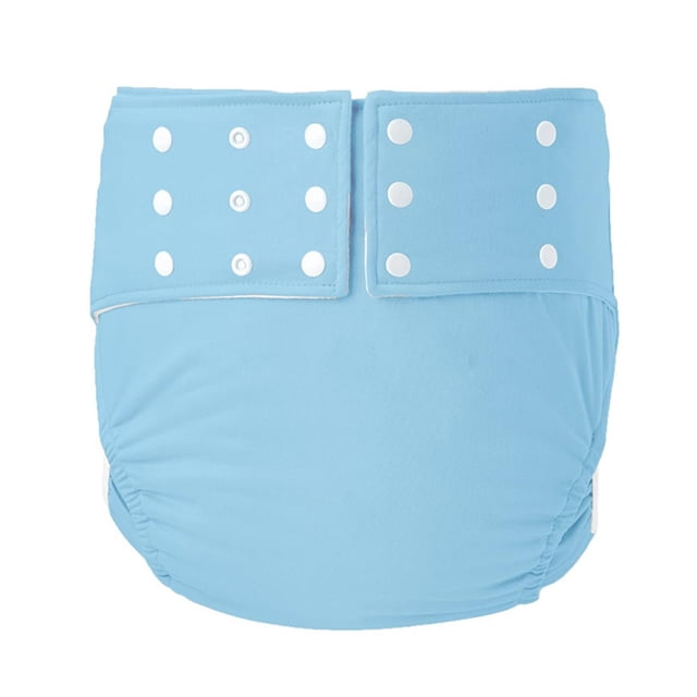 Pañal de tela Sunnimix para adultos Protección contra incontinencia Lavable azul