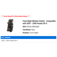 thumbnail image 2 of Front Right Window Switch - Compatible with 2007 - 2009 Honda CR-V 2008, 2 of 2