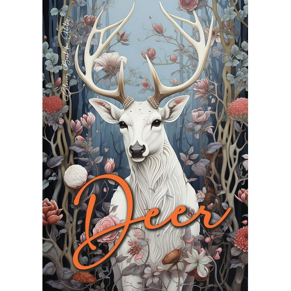 Autumn Coloring Books Deer Coloring Book for Adults: Grayscale Deer Coloring Book Fall Autumn Forest Animals Coloring Book for Adults Grayscal, Book 2, (Paperback)