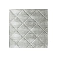thumbnail image 1 of FASÄDE Easy Installation Quilted Crosshatch Silver Wall Panel Sample (12" X 12" Sample), 1 of 1