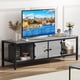 thumbnail image 1 of 58-pulgada mesa de TV dormitorio - rural TV gabinete con almacenamiento, suitable tvs up to 65 pulgadas, de madera mesa de TV con abiertos almacenamiento estantes sala de estar, rustic gris, 1 of 7