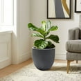 thumbnail image 6 of Gray MgO Round 12.2in. H Outdoor Planter, 6 of 7