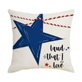thumbnail image 2 of Independence Day Pillow Covers Striped Print Seat Cushions For Indoor Holiday Decor, 2 of 6