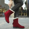 thumbnail image 5 of Womens Winter Snow Boots Mid Calf Faux Fur Lined Insulated Shoes Thick Sole Comfortable Outdoor Boots, 5 of 10