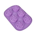 thumbnail image 1 of Molde de flores para Fondant DIY, pudín de Chocolate, molde de silicona para manualidades, herramienta para hornear reutilizable para el hogar, Herramientas y accesorios para hornear Púrpura Wosthever HA075148-02, 1 of 6