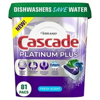 cascade platinum plus actionpacs dishwasher detergent pods fresh