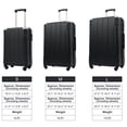 thumbnail image 2 of Carry on Suitcase, 28'' Lightweight Expandable Luggage Travel Hardshell Suitcase, Hardside Luggage with TSA Lock, Fashion Rolling Suitcase for Business Trip Back to School, Black, 2 of 9