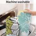 thumbnail image 5 of Green and Blue Pioneer Flower Pattern Bathroom Rugs Mat,Non Slip Microfiber Bathroom Rug,Rubber Backing,Soft Bathroom Mats for Bathroom Floor,Tub and Shower,17x27in(43x68cm), 5 of 5