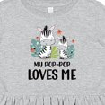 thumbnail image 4 of Inktastic Zebra My Pop-pop Loves Me Girls Toddler Dress, 4 of 5
