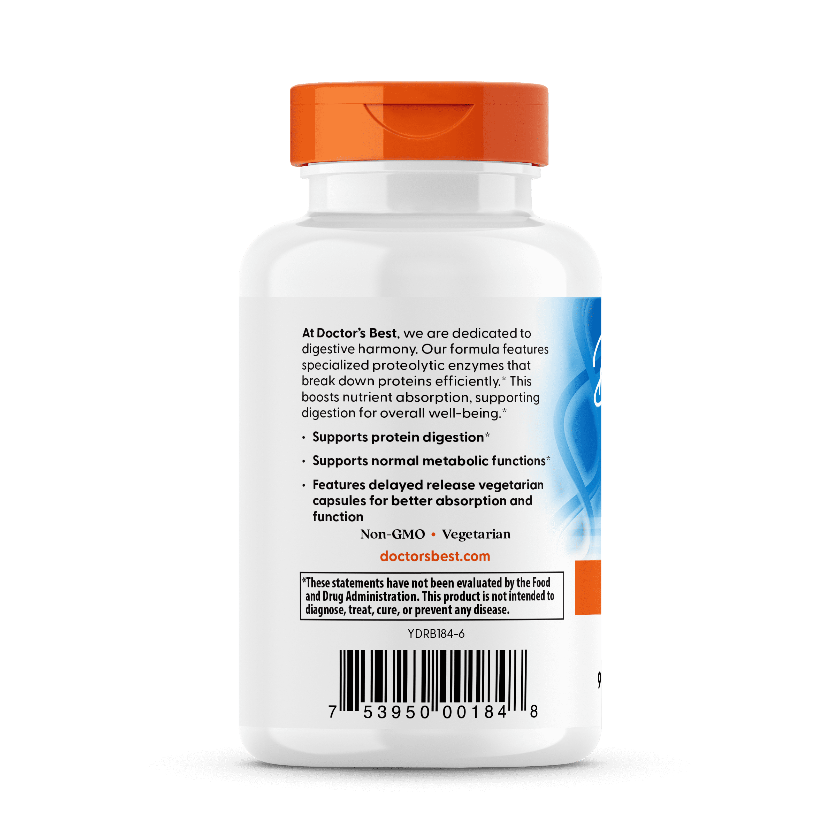 Doctor's Best Proteolytic Enzymes, Gluten Free, Vegetarian, 90 Veggie Caps