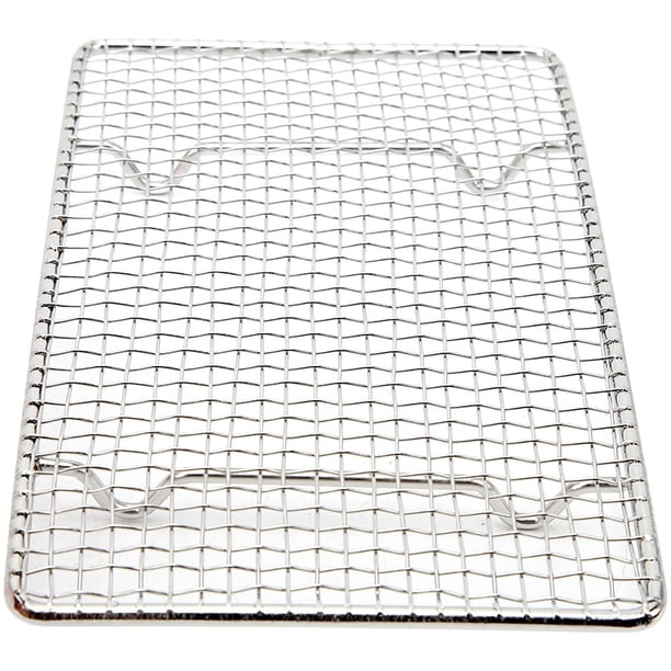 Rejilla para Parrilla, Parrilla Rectangular de Malla de Acero Inoxidable a Prueba de óxido, Parrilla de Cocción Multifunción Resistente a Altas Temperaturas para Asar Carne