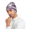 thumbnail image 6 of BZSMCE Winter Beanie Hats Casual Warm Cozy CapCircular Garden Of Flowers Pattern, 6 of 7