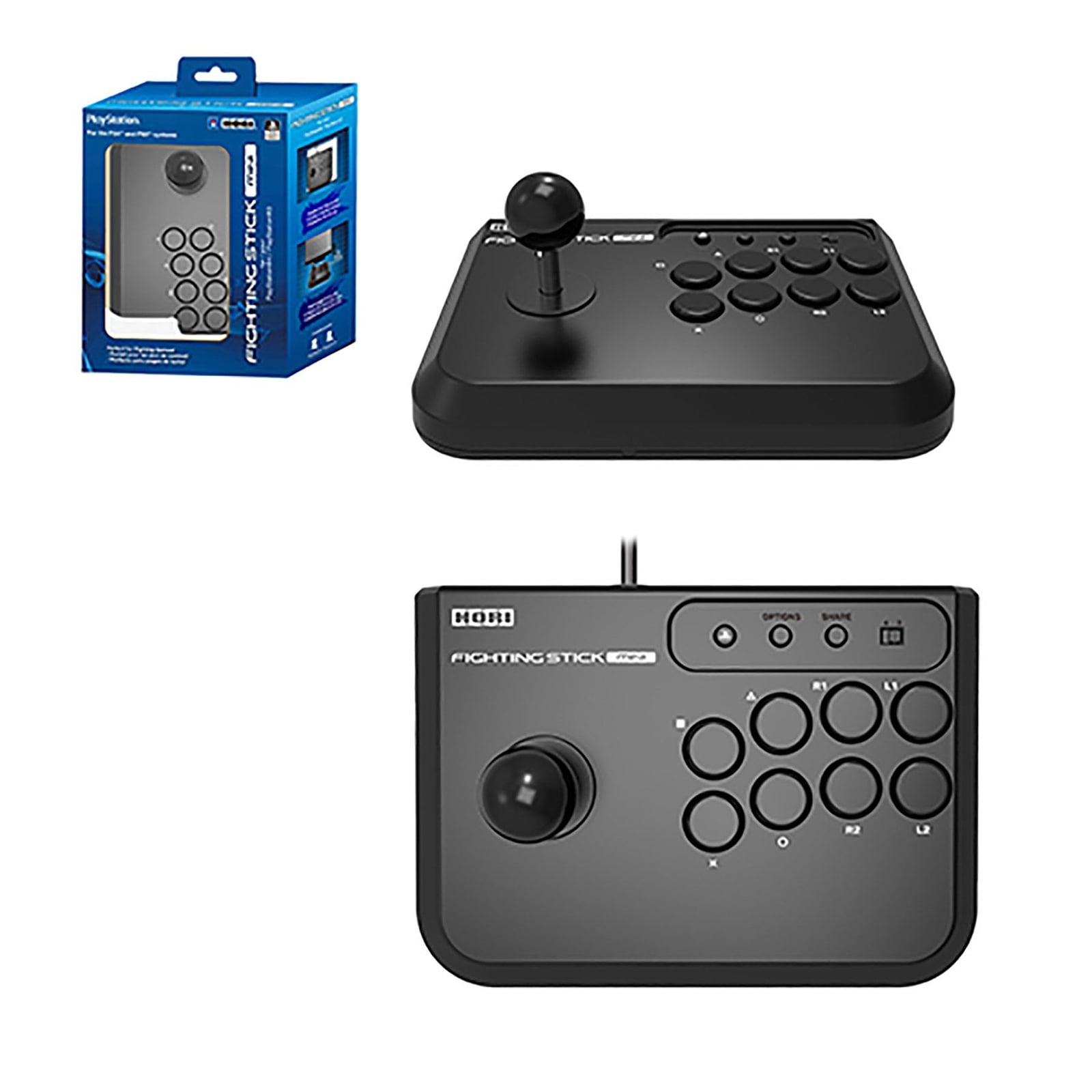 HORI FIGHTING STICK ARCADE PLAYSTATION CONTROLLER for PS3 PS4 VIDEO GAME MINI 