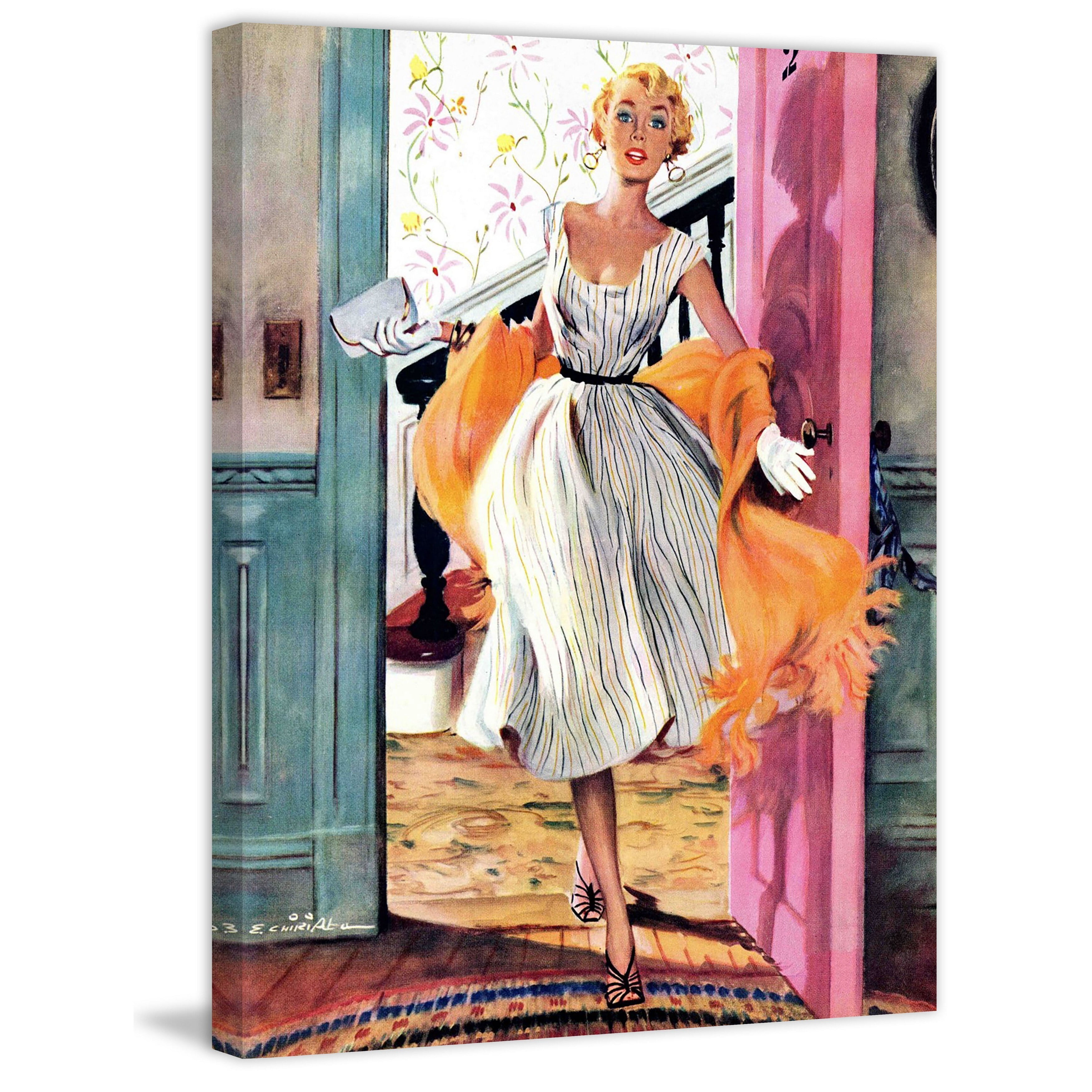 Marmont Hill "The Lady's Future" by Ernest Chiriaka Painting Print on Canvas