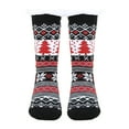 thumbnail image 1 of Jumpingount Calcetines cálidos de invierno extragruesos para mujer, calcetines cálidos y acogedores para todo el día, calcetines navideños para Medias árbol de copo de nieve, 1 of 6