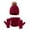 Red, variant on AWZXDE Children's Winter Solid Color Knit Hat Scarf Gloves Set Thickened Warm Three-Piece Daily Versatile Winter Accessories Warm Set for Kids Outdoor Red