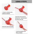 thumbnail image 4 of 60 Pieces Scotch Lock Quick Connectors, Scotch Lock Connectors, Quick Disconnect Connector (Red), 4 of 4