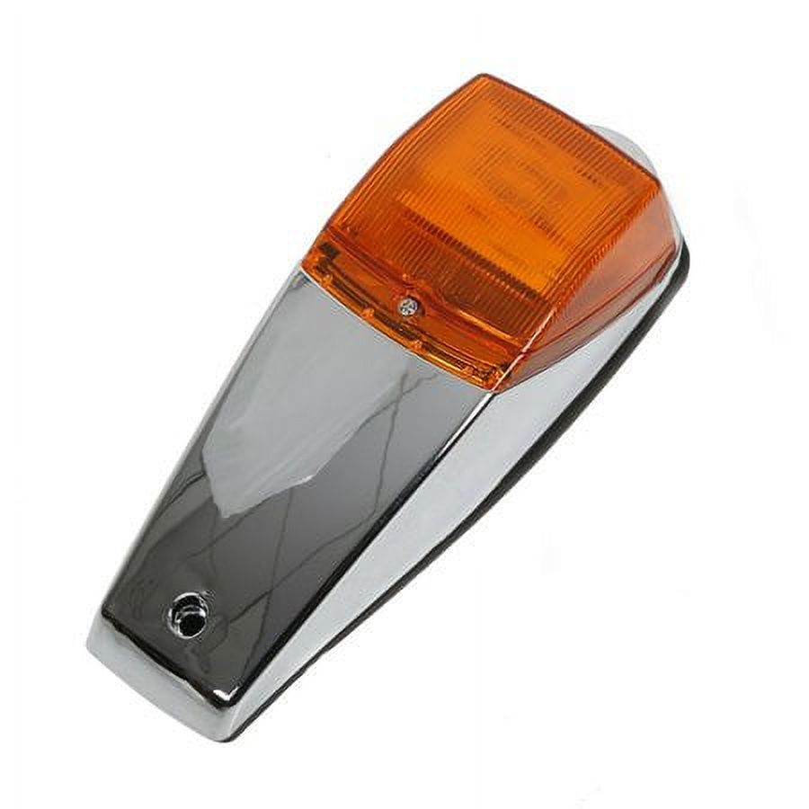 5x Amber Teardrop Cab Marker Lights For Semi Trailer - Waterproof, 12V Halogen, Roof Running Lights