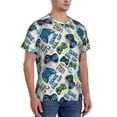thumbnail image 2 of Bixox Men's Game All Day Printed Short Sleeve Skinny Athletic T-Shirt, 2 of 6